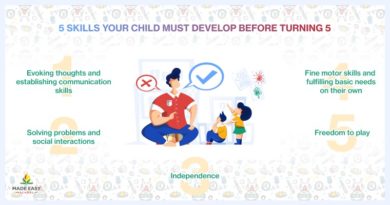 5 Skills your child must develop before 5